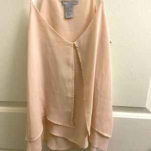 Blush Sleeveless Spaghetti Strap Blouse